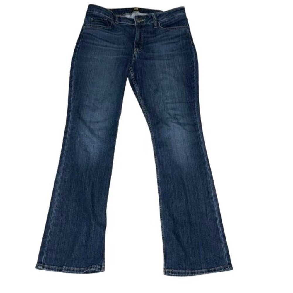 Lee Womens Flared Denim Jeans  Size 12M  Dark Wash